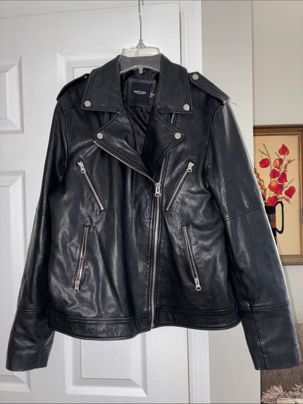 Serious Women’s Black Leather Motorcycle Size 6-8